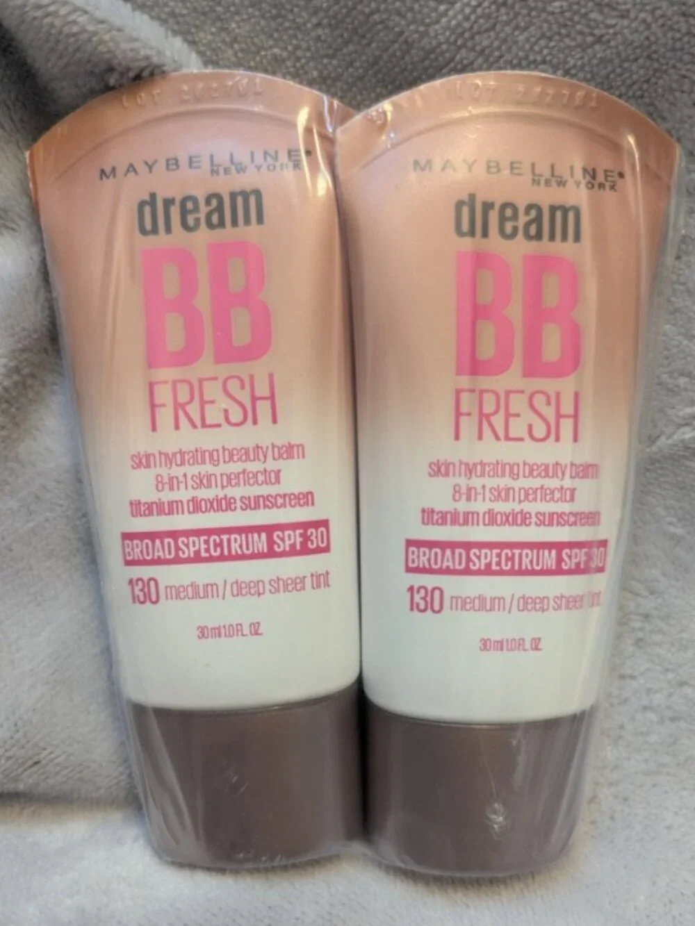NWT Set of 2 Maybelline Dream BB Fresh Beauty Balm 130 Medium/Deep SPF 30